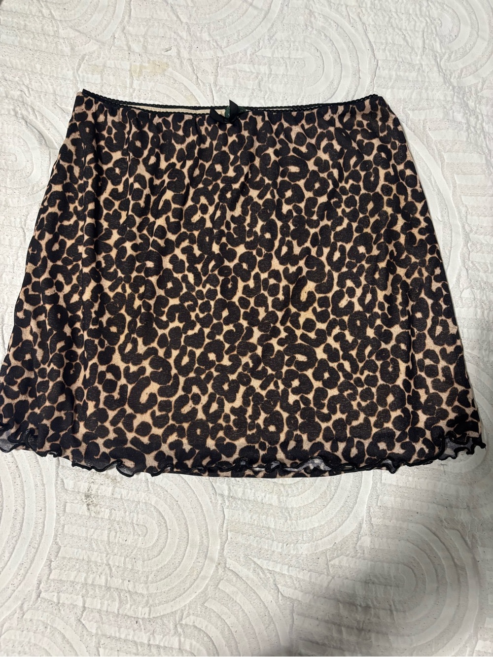 wild fable Leopard Print Mini Skirt - Black and Tan